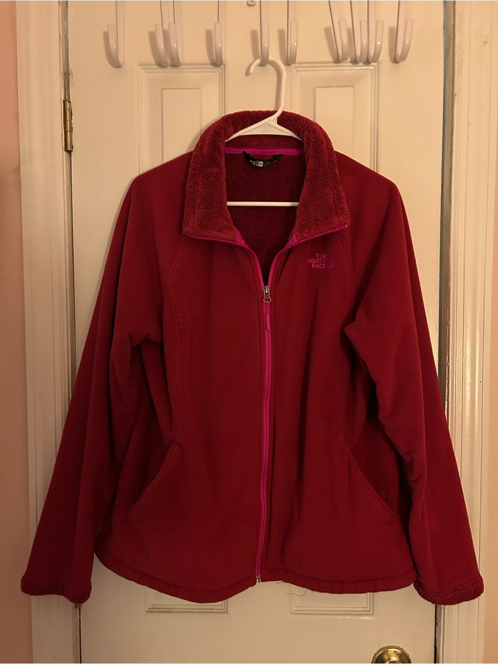 The North Face Women’s Dark Pink Fleece Jacket